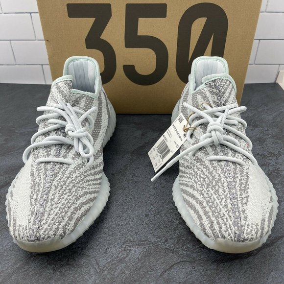 Adidas Yeezy Boost 350 v2 Blue Tint Size 11 Mens Originals Light Grey Gray NWB - Picture 9 of 12